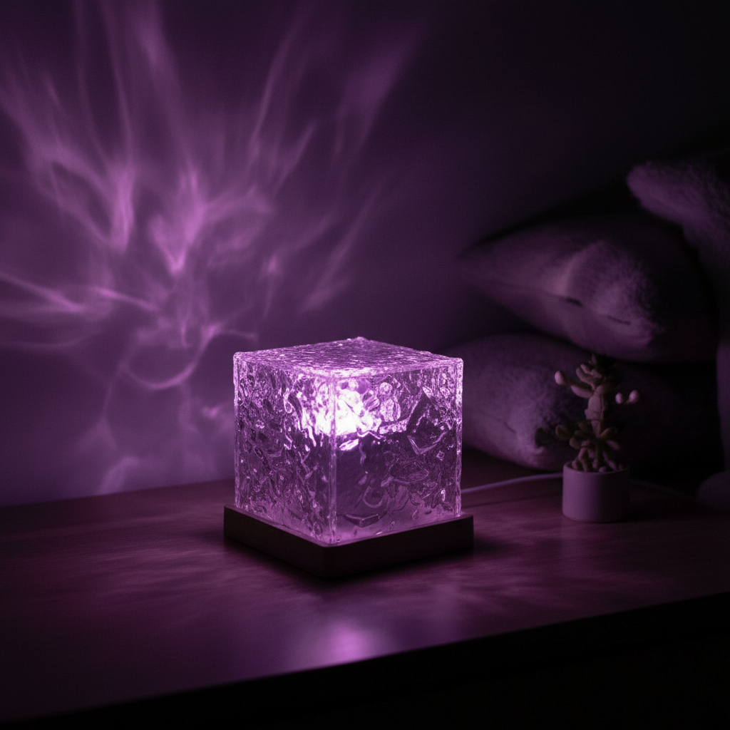 LED Water Ripple Night Light