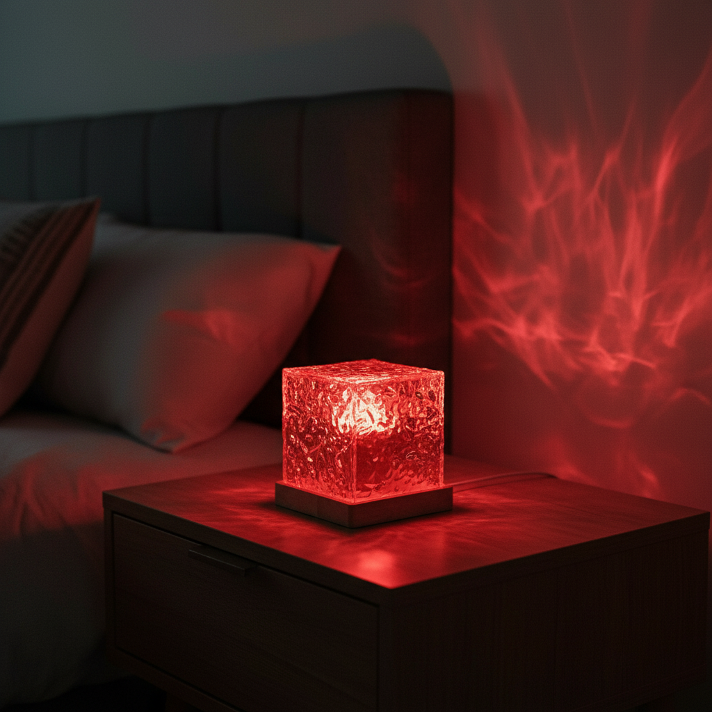 LED Water Ripple Night Light