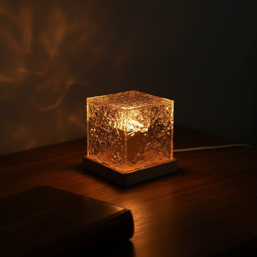 LED Water Ripple Night Light